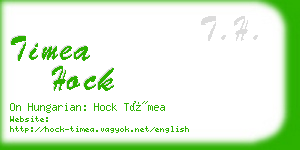 timea hock business card